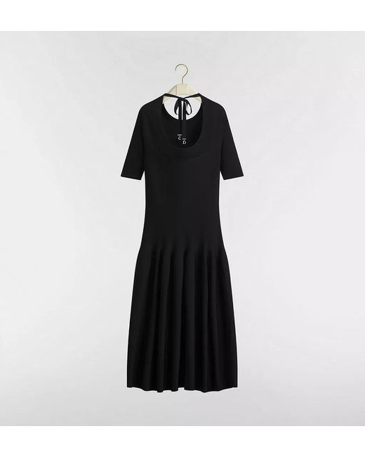 Dior Black Round-Neck Dress