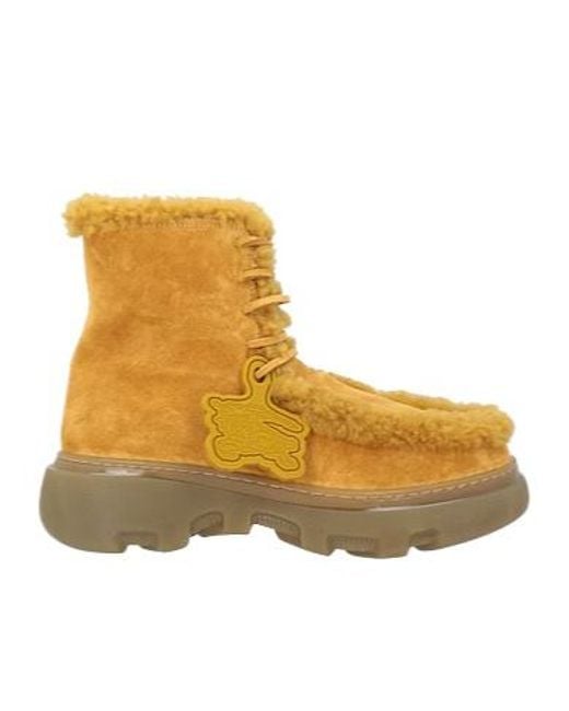 Burberry Yellow Ankle Boots