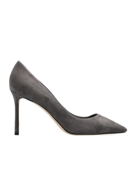 Jimmy Choo Gray Romy Pointed-Toe Pumps