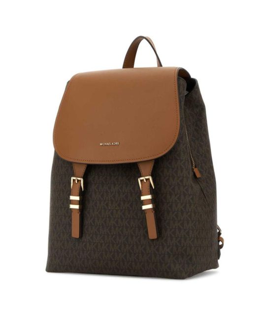MICHAEL Michael Kors Black Foldover Top Backpack