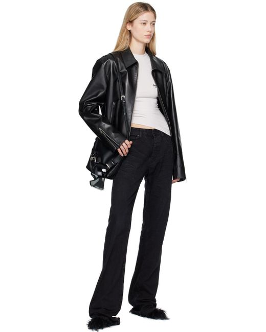 Balenciaga Black Low-Waisted Straight-Leg Jeans