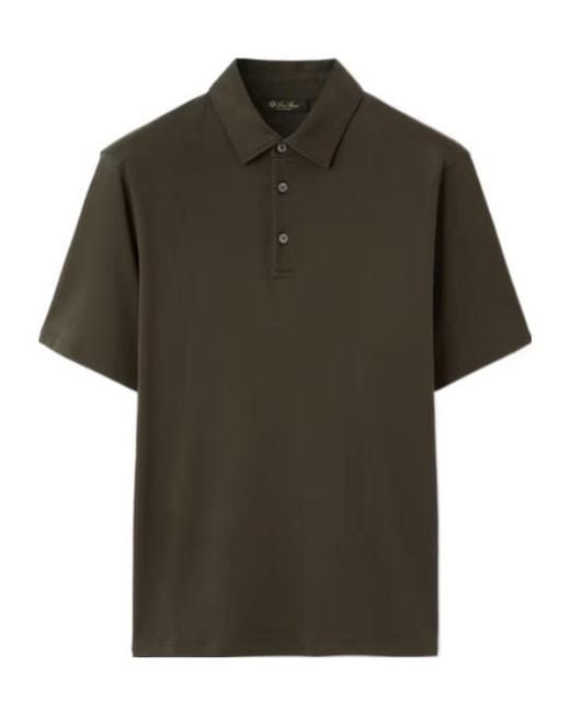 Loro Piana Green Tremezzo Polo Shirt for men