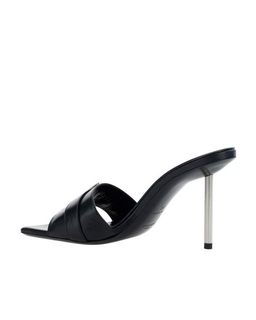 Givenchy Black Buckle-Detailed Slip-On Sandals