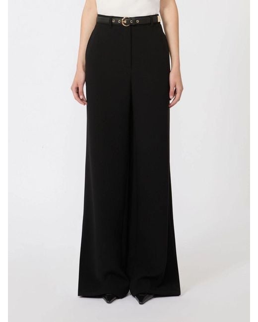Max Mara Black Studio Amico Straight-Leg Pants