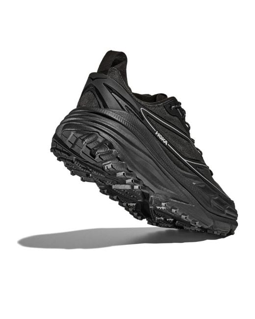 Hoka One One Black Stinson One7 Low Top Running Shoes for men