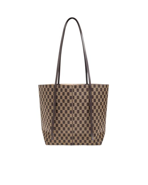 By Malene Birger Brown Abi Monogram Tote Bag