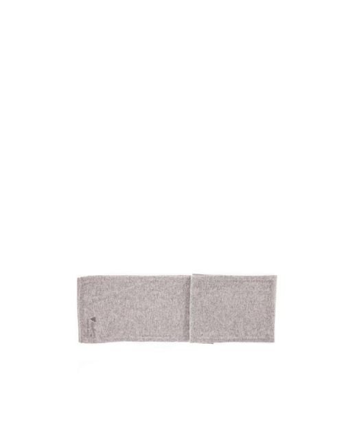 Armani Jeans White Logo Knitted Scarf for men