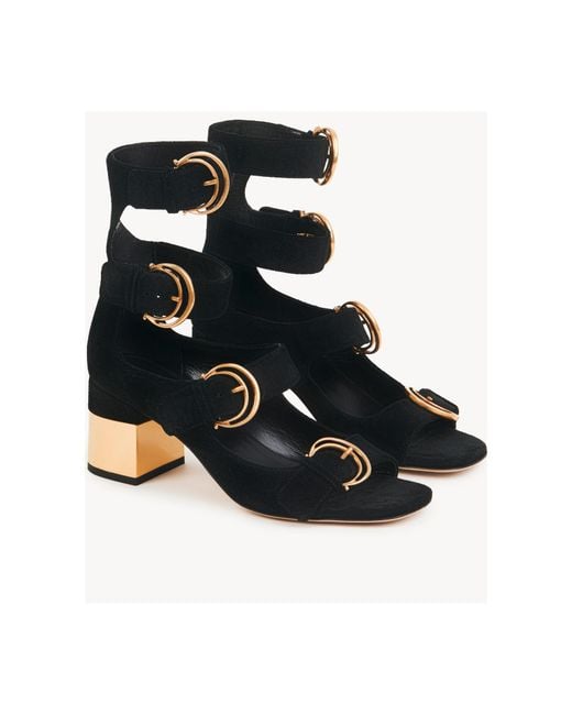 Chloé Black Chloé Alizè Heeled Sandals