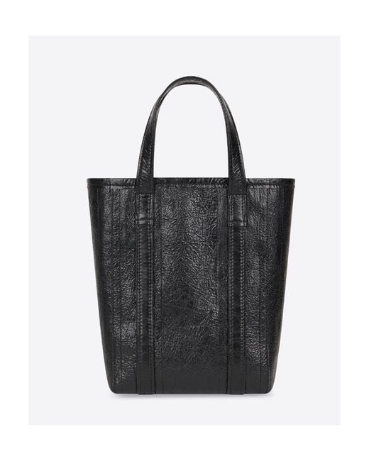 Balenciaga Black Barbes Small North-South Shopper Bag