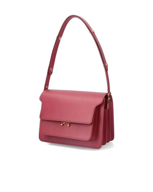 Marni Red Trunk Mini Shoulder Bag