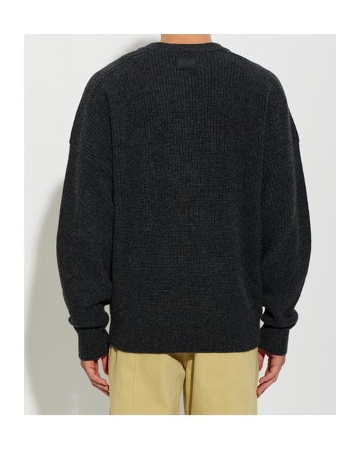 Isabel Marant Black Long-Sleeve Knit Top for men