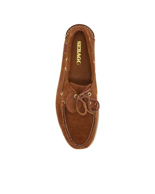 Sebago Brown Portland Artisan Slip-On Loafers for men
