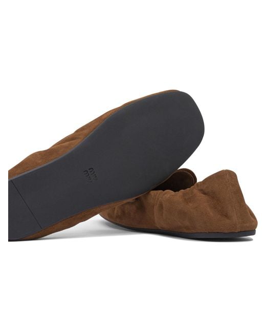 Miu Miu Multicolor Square Toe Loafers