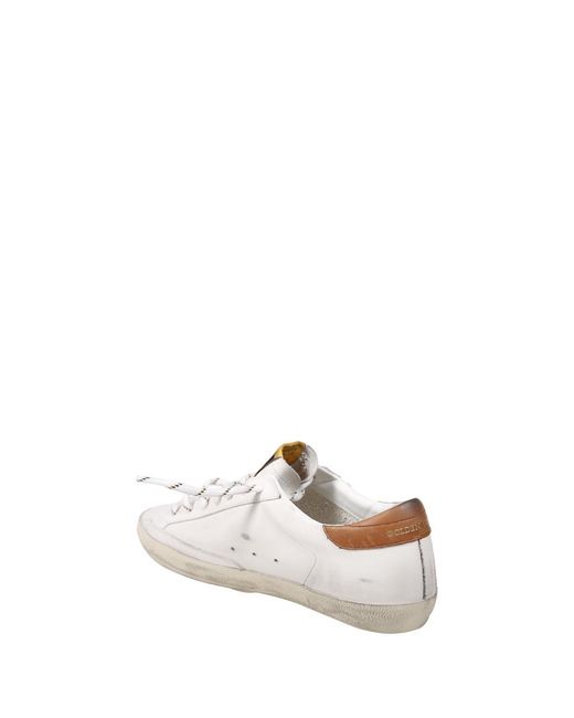 Golden Goose Deluxe Brand White Super Star Low-Top Sneakers for men