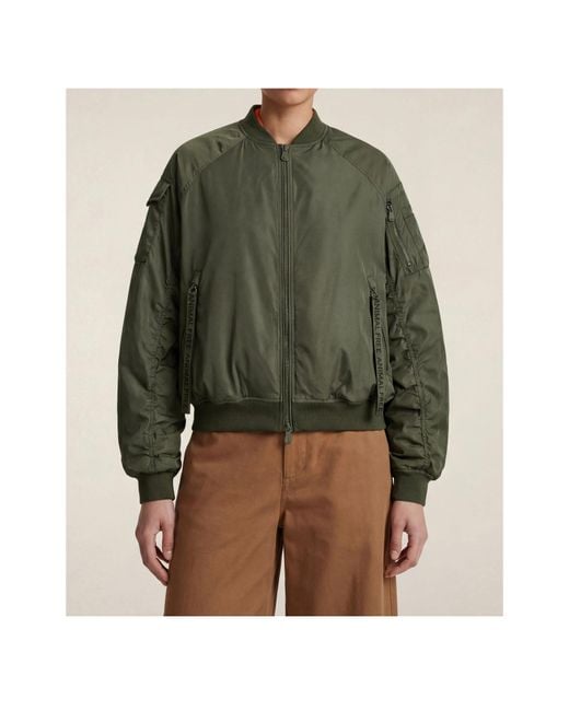 Save The Duck Green Long-Sleeved Casual Jacket