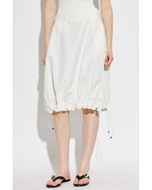 Coperni White Tailored Balloon Skirt