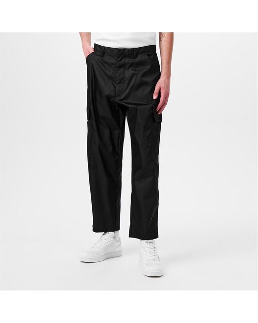 Prada Blue Interlink Cargo Trousers for men