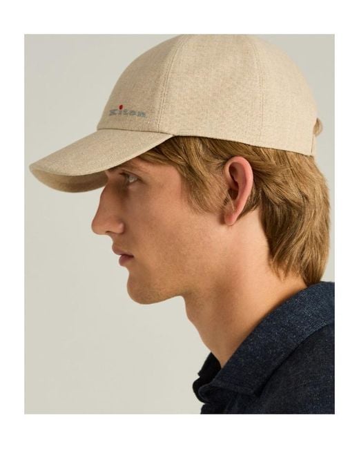 Kiton Natural Logo-Embroidered Baseball Cap for men