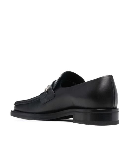 Martine Rose Black Chain-Trimmed Loafers