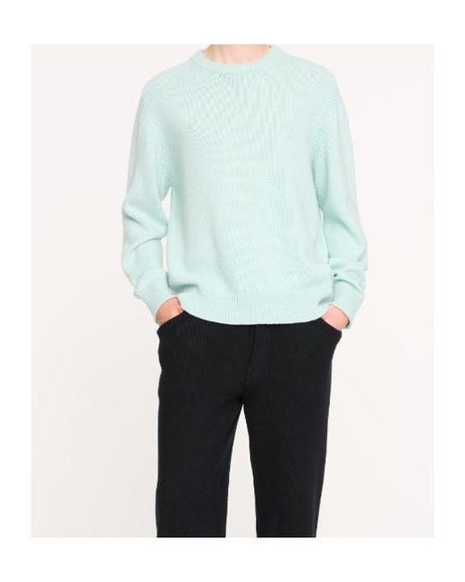 Barrie Blue Thistle-Motif Cashmere Sweater