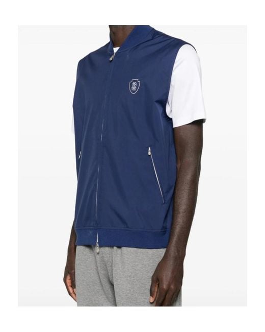 Brunello Cucinelli Blue Jackets for men