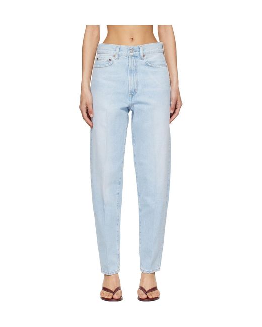 Agolde Blue X Maria Mcmanus 80S Tapered Jeans