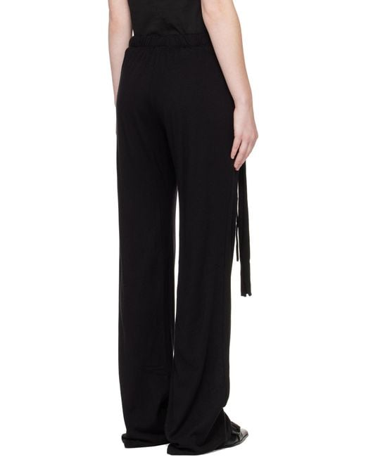 OTTOLINGER Black Casual Pants With Elastic Waistband