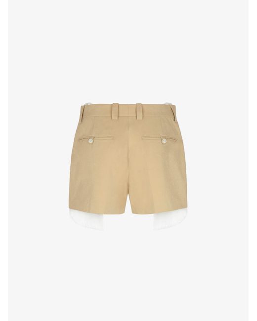 Givenchy Natural Make Casual Shorts On The Floor