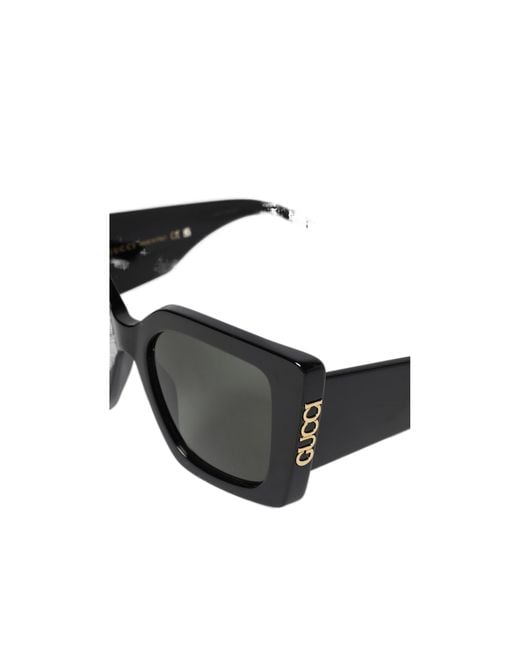 Gucci Gray Eyewear Cat Eye Frame Sunglasses