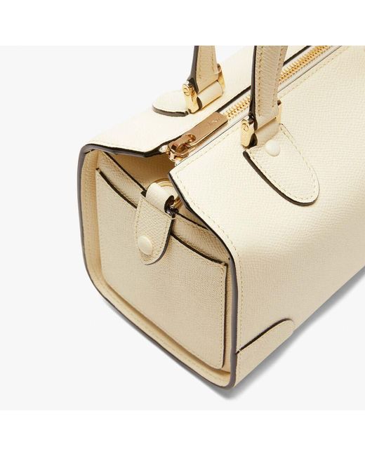 Valextra Natural Top-Handle Cross Body Bag