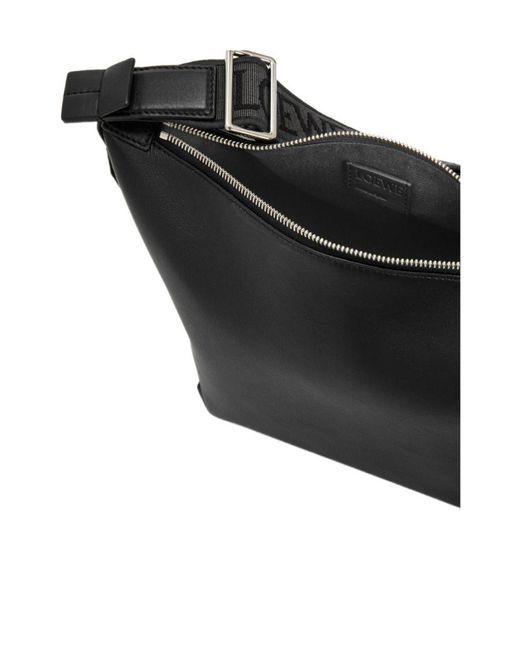 Loewe Black Small Cubi Crossbody Bag for men
