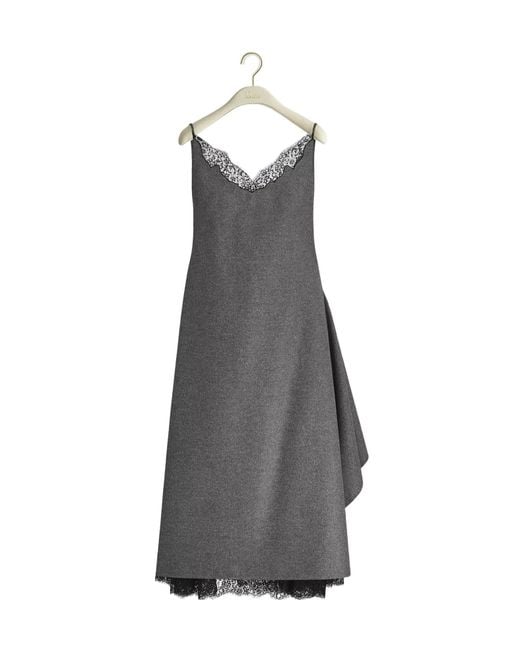 Dior Gray Mid-Length Asymmetrical Dress