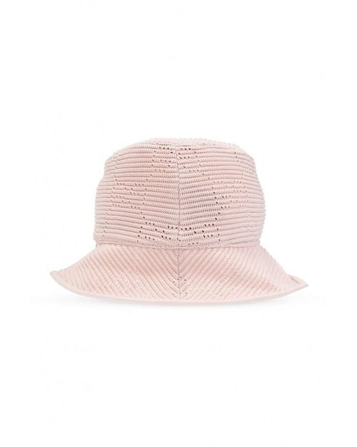 Gucci Pink Gg Knitted Bucket Hat