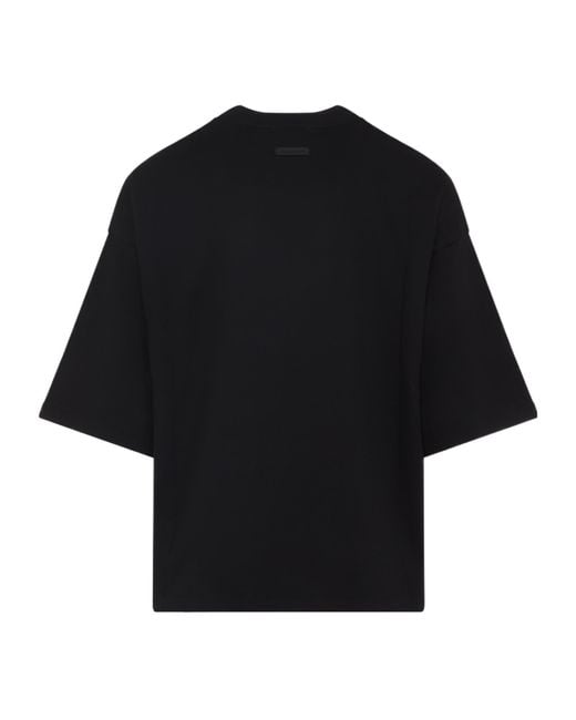 Fear Of God Black Short Sleeve Crewneck T-Shirt for men