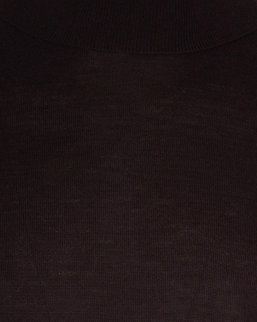 Boss Purple Boss Roll-Neck Knitted Jumper for men