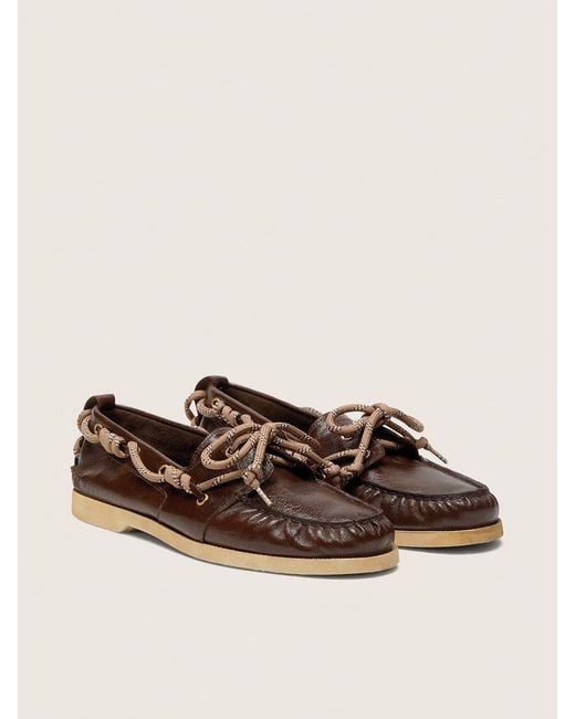 Golden Goose Deluxe Brand Brown Cruise Lace-Up Loafers for men