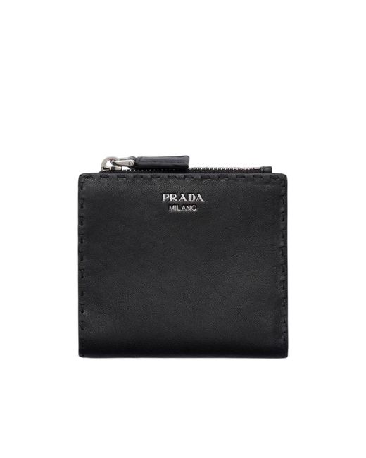 Prada Black Small Leather Wallet