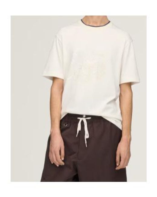 Y-3 White X Wales Bonner Graphic Printed Crewneck T-Shirt for men