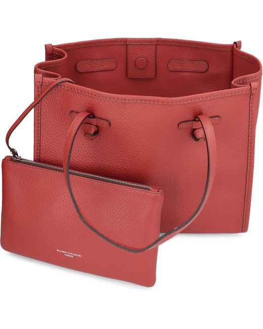 Gianni Chiarini Red Medium Marcella Tote Bag