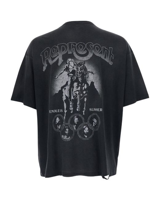 Represent Black T-Shirts for men