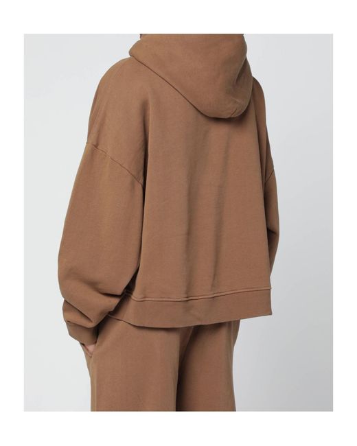 Entire studios Brown Cotton Hoodie for men
