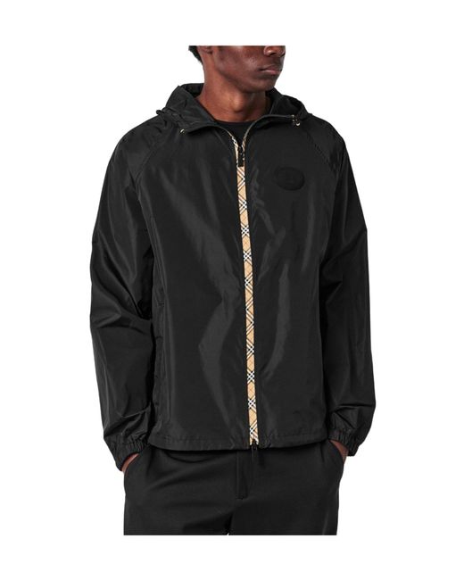 Burberry Gray Solid Color Casual Jacket for men