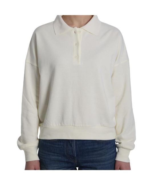 The Row Gray Corzas Polo Sweatshirt