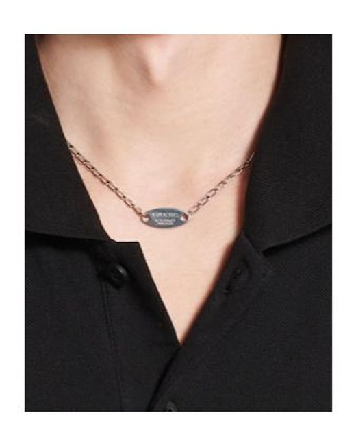 Balenciaga White Everyday Chain Necklace for men