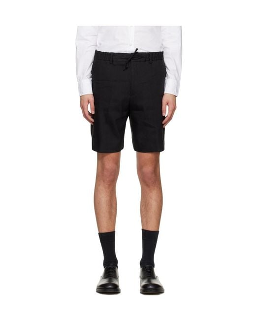 Boss Black Drawstring Shorts for men