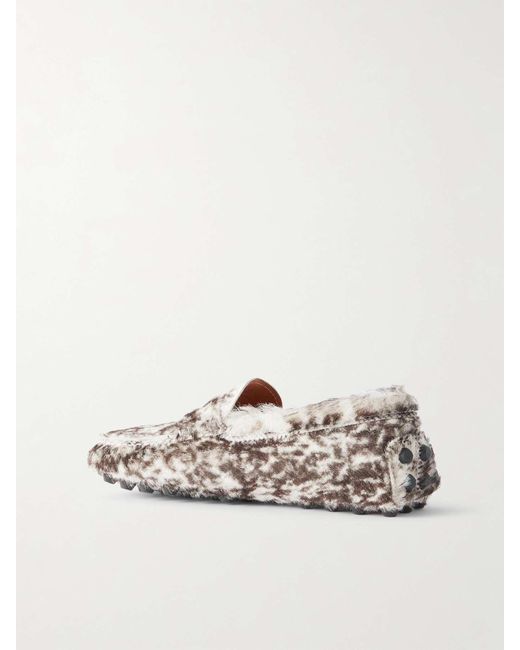 Tod's Gray Gommino Macro Loafers
