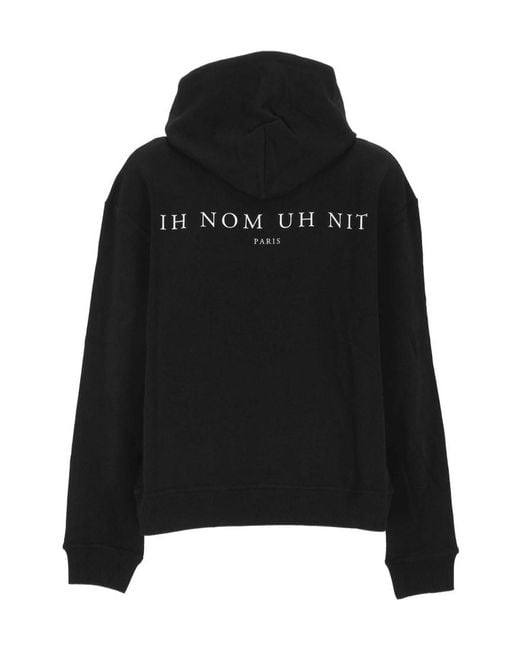 Ih Nom Uh Nit Black Paisley Mask Hoodie for men