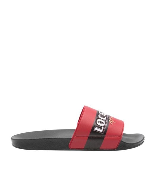 Martine Rose Red Local Hero Slippers for men