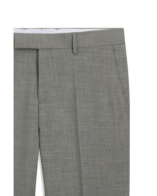 Boss Gray Belt Loop Casual Pants for men