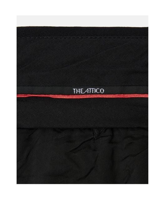 The Attico Blue Creased Casual Pants